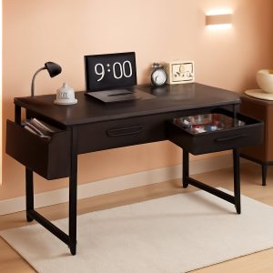 32 Inch Black Multifunctional Computer Workstation Desk